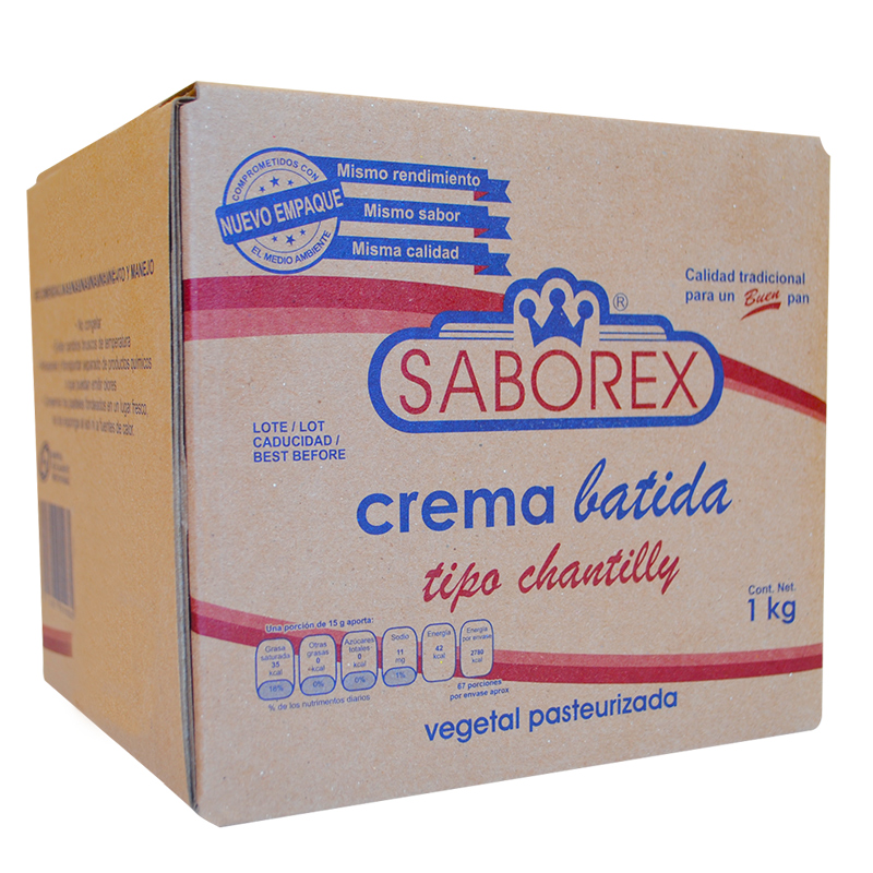 Crema Batida Tipo Chantilly Saborex Natalim